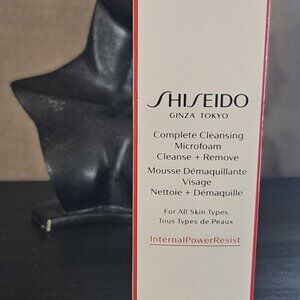 Shiseido Complete Cleansing Microfoam Cleanse & Remove -All Skin Types 180ml NIB